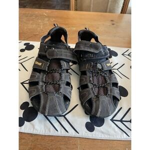 Teva Sandals Shoes Mens Size 8 Brown Closed Toe Sport Hiking Water ShockPad
